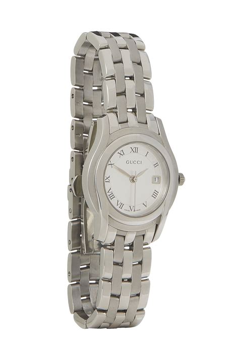 gucci small silver watch|vintage silver Gucci watch.